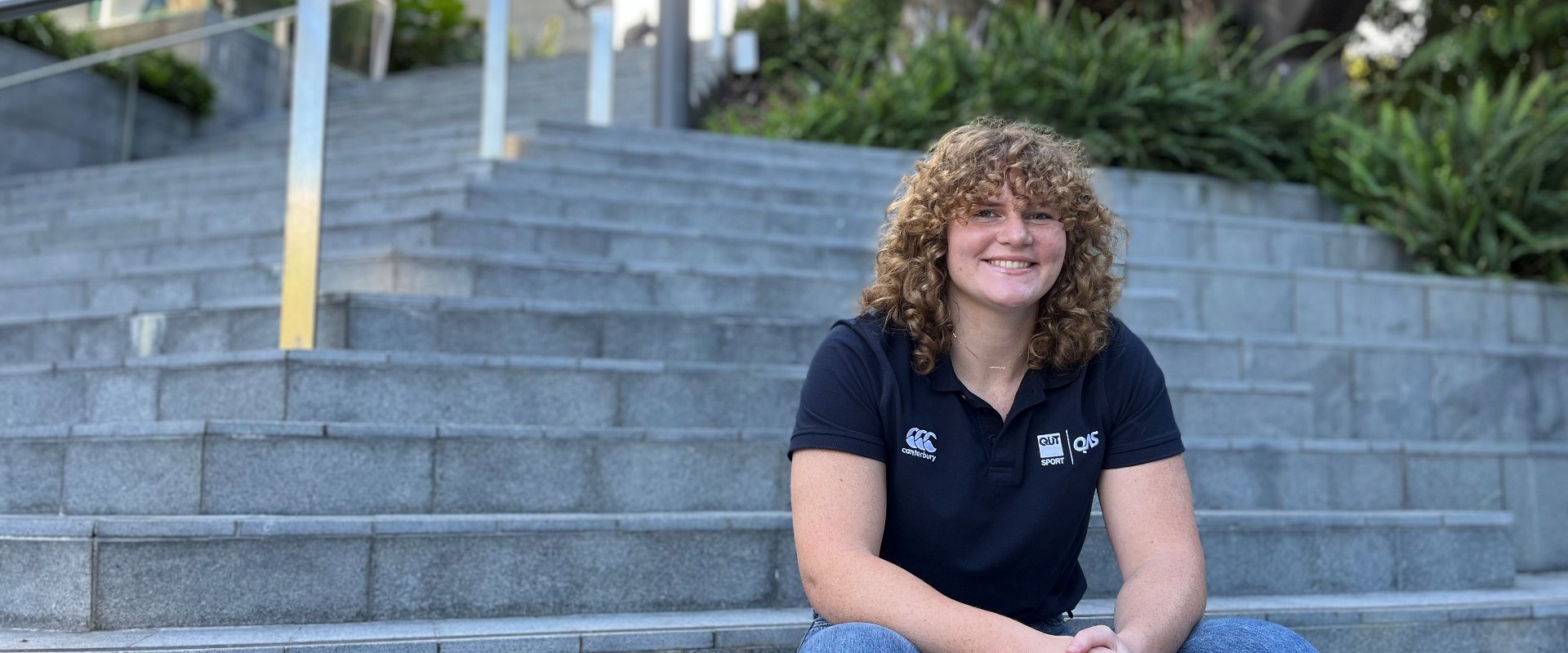 QAS-supported water polo athlete and QUT scholarship recipient Matilda Moore