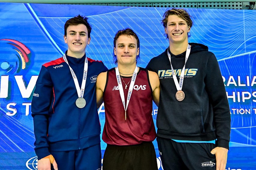 Cassiel Rousseau wins Men's 10-Metre Platform at Australian Diving Championships.