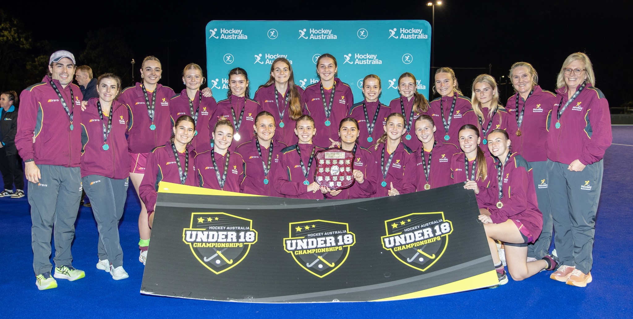 Queensland Under 18 girls win national championships.