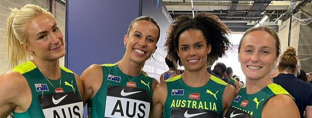 The Australian women's 4x100 metre relay team set an Australian record at the London Diamond League.