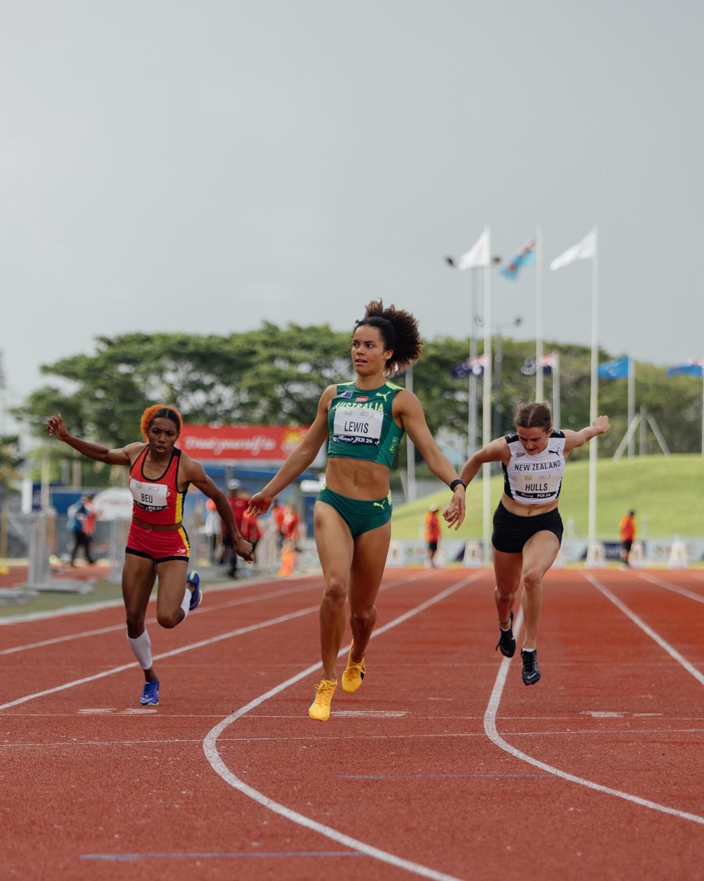 Torrie Lewis wins Women's 200-metres at Oceania Athletics Championships, Fiji