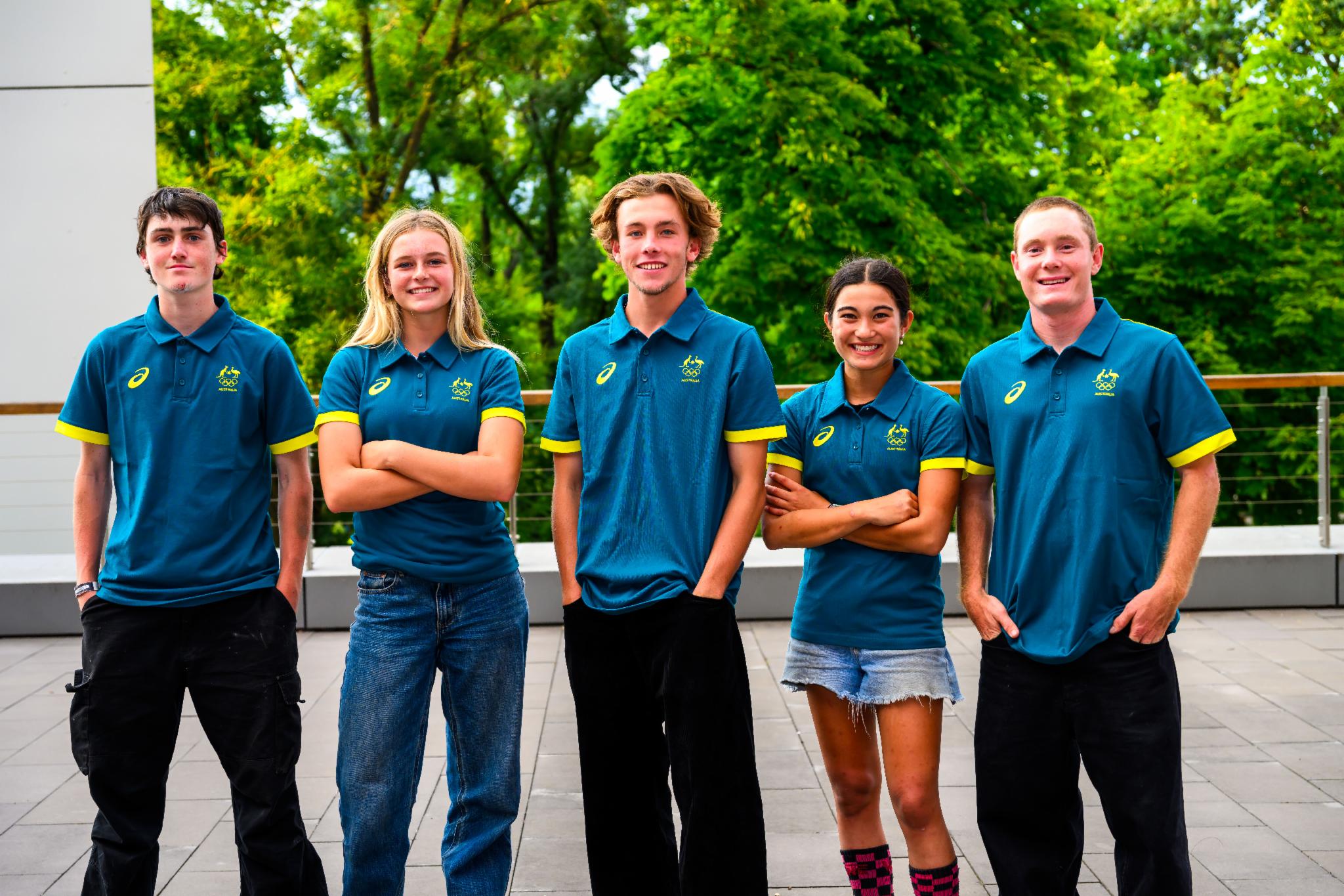 QAS-supported Arisa Trew, Keegan Palmer and Kieran Woolley selected to compete in Park Skateboarding at Paris Olympics.